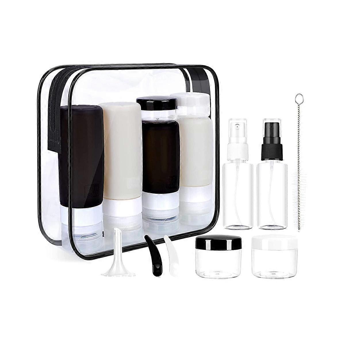 15Pack Travel Bottles Set for Toiletries,Containers Leak Proof Travel Accessories,Squeezable Shampo