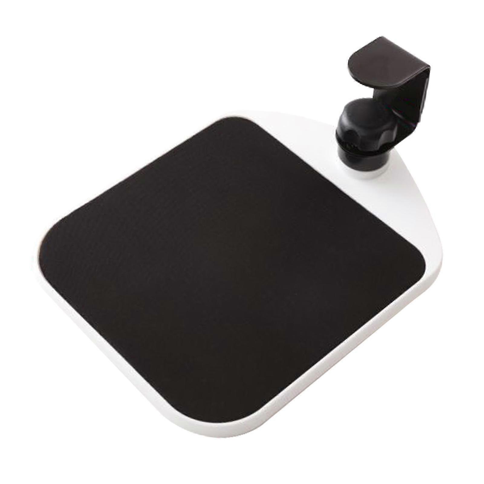 Ergonomic Mouse Tray 360 Rotating Wrist Rest Under Desk Extension Board Clamp On
