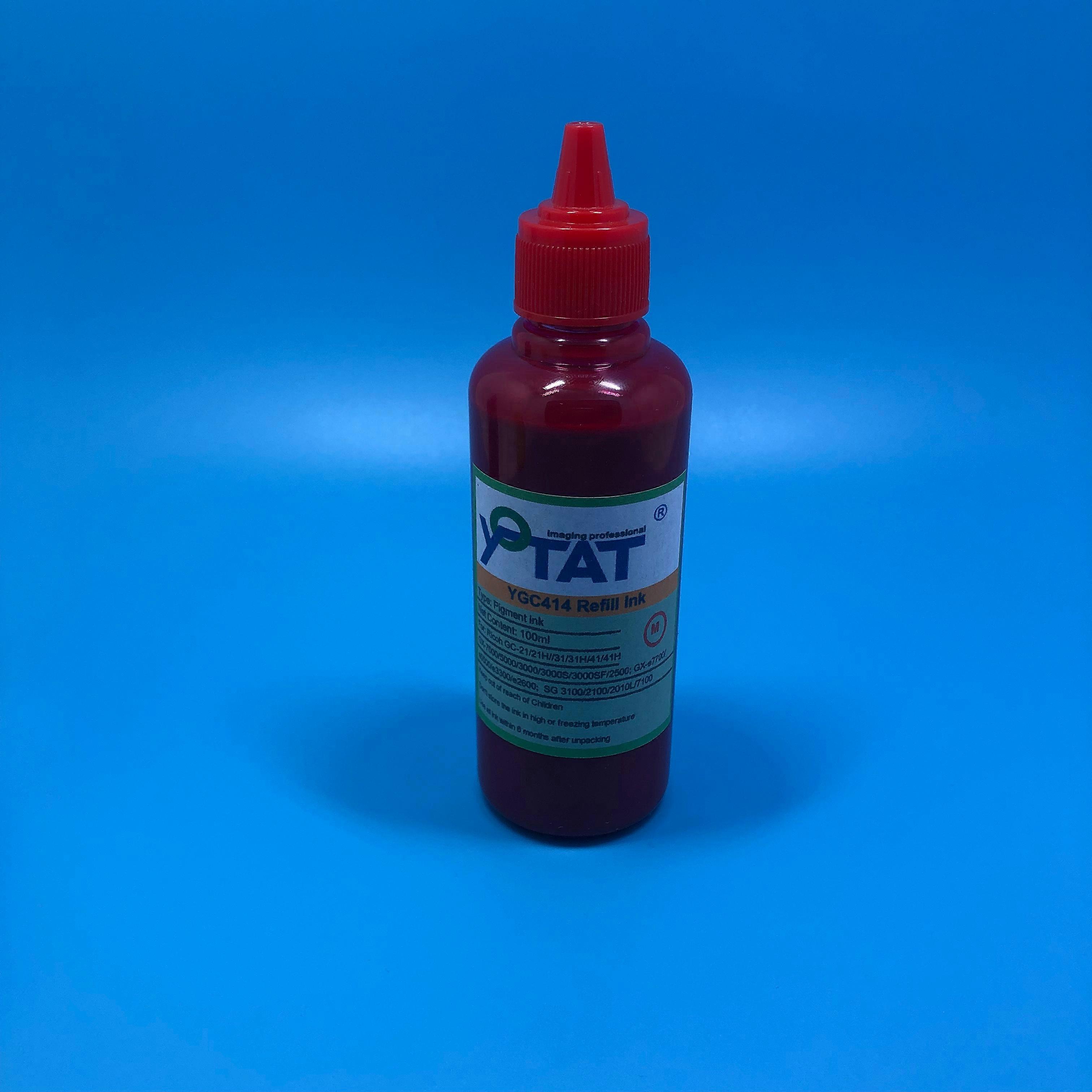 100ML Pigment Ink for GC21 GC21H GC31 GC31H GC41 GC41H for Ricoh IPSiO SG 3100 2100 2010L 7100 GX-e7700 e5500 GX 7000 5000