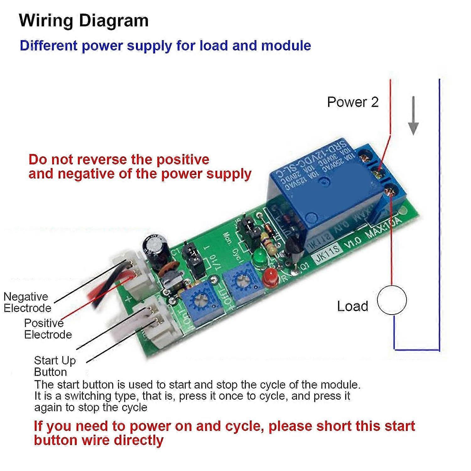 Delay Relay Module, DC12V 0-120min Adjustable Timer On/Off Time Delay Relay Timing Switch Module Board Delay Trigger for Industrial Control(DC 12V 0-1