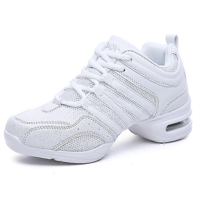 Zapatillas de baile para mujeres con suela dividida zapatos de jazz para niños adultos con cordones de práctica