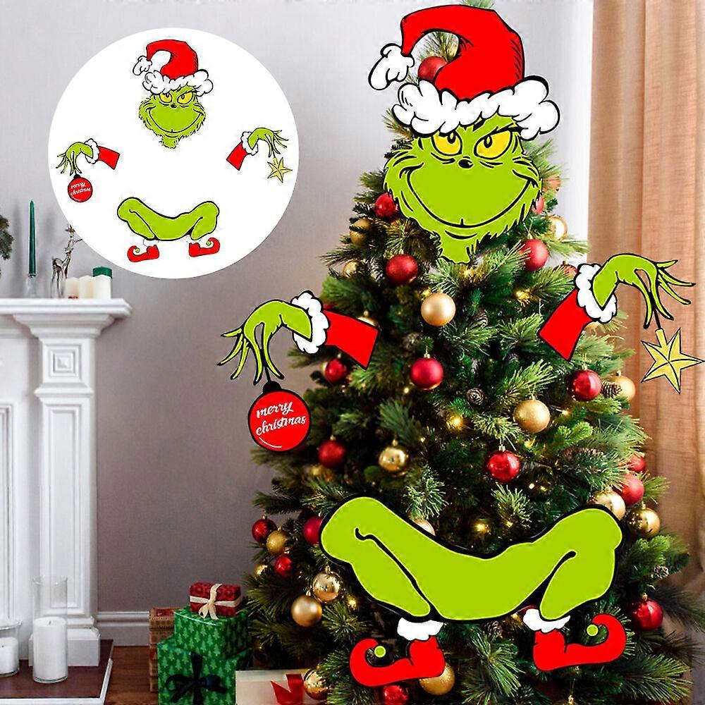 איך הגרינץ' גנב את רגלי חג המולד בובת קטיפה זר עץ חג המולד אביזרים לעיצוב.