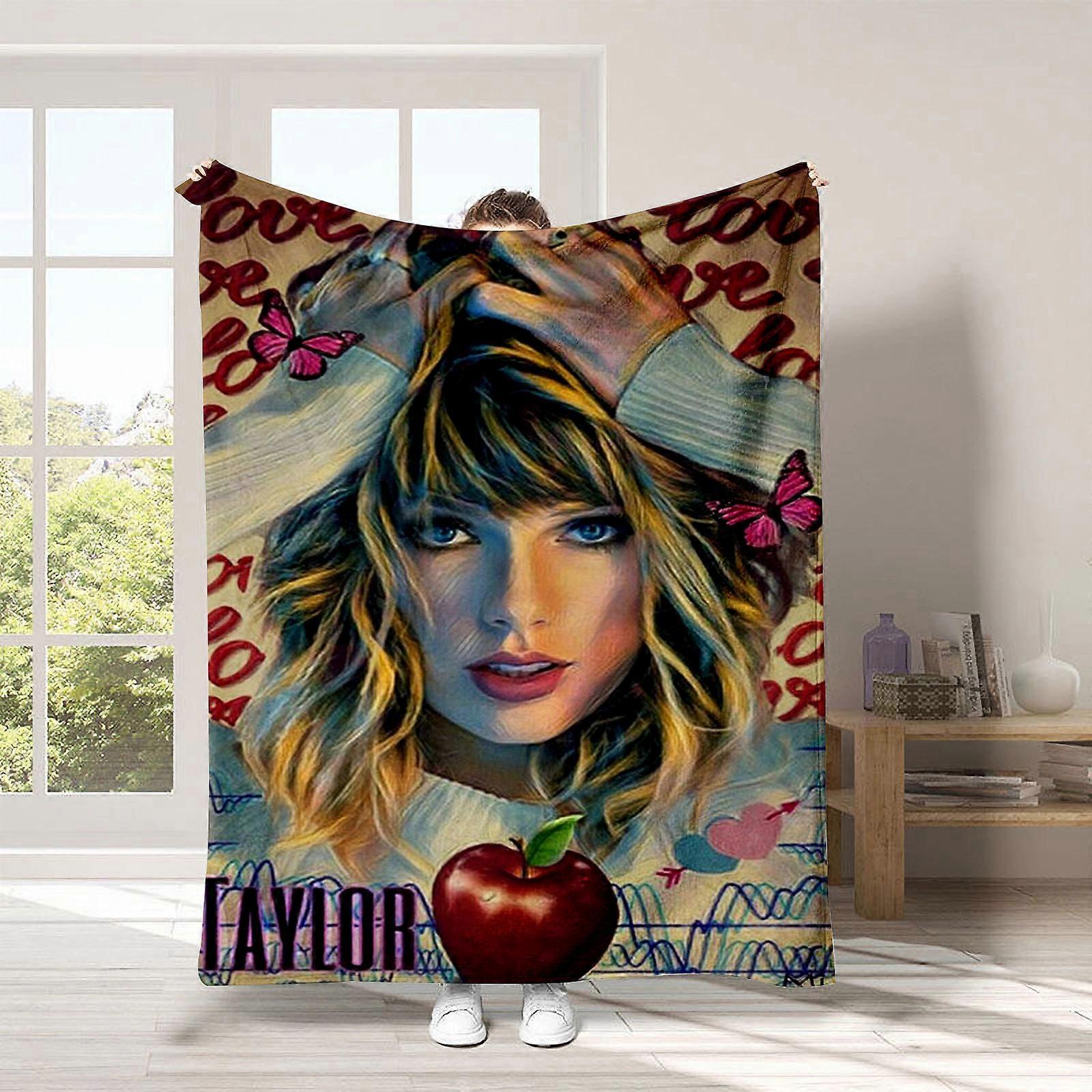 Novinka Taylor Swift TaylorSwift deka Taylor Swift obklopujúca hrubá flanelová deka na zdriemnutie MT23