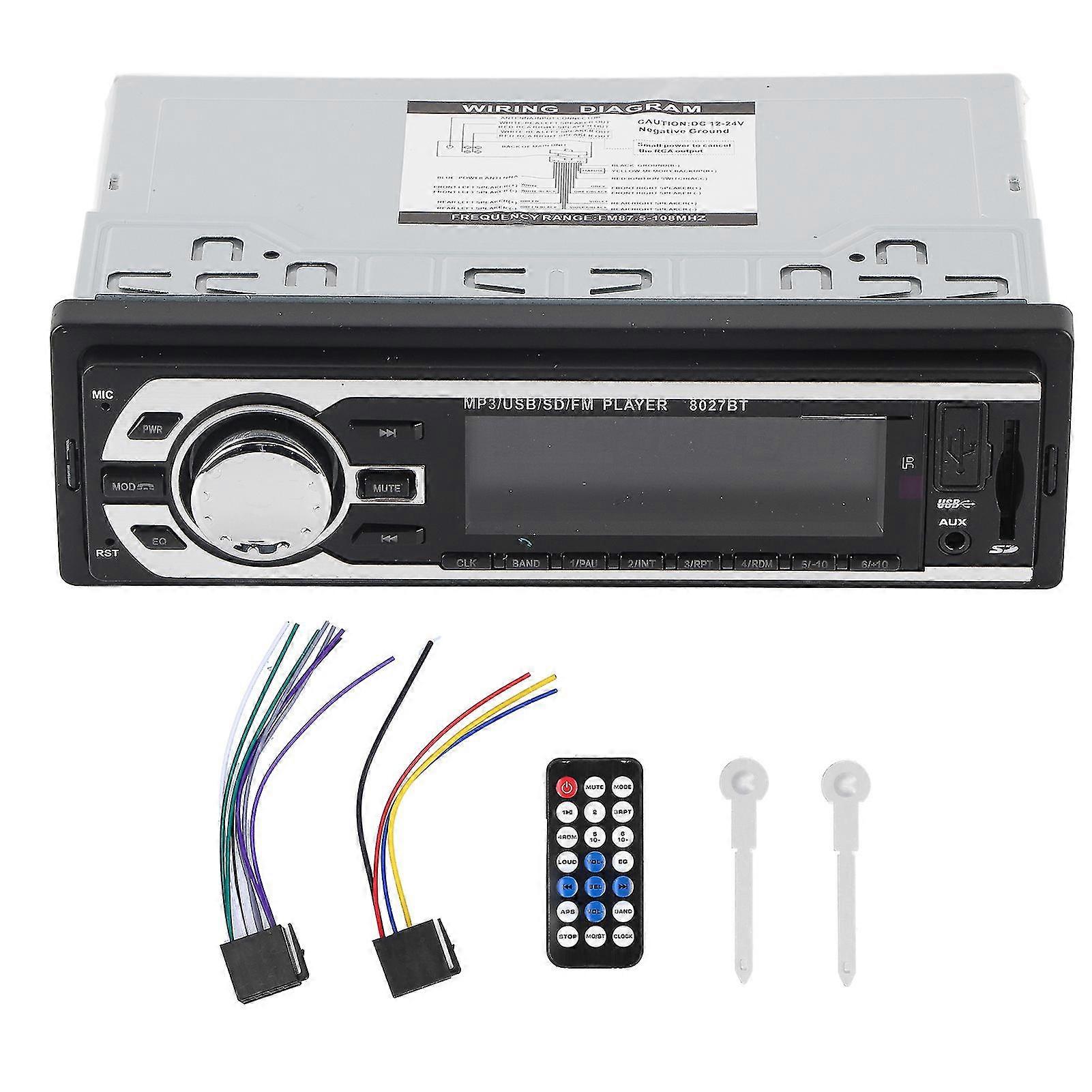 Universal Car Stereo Radio Receiver Multimedia Player Modification with Remote Control