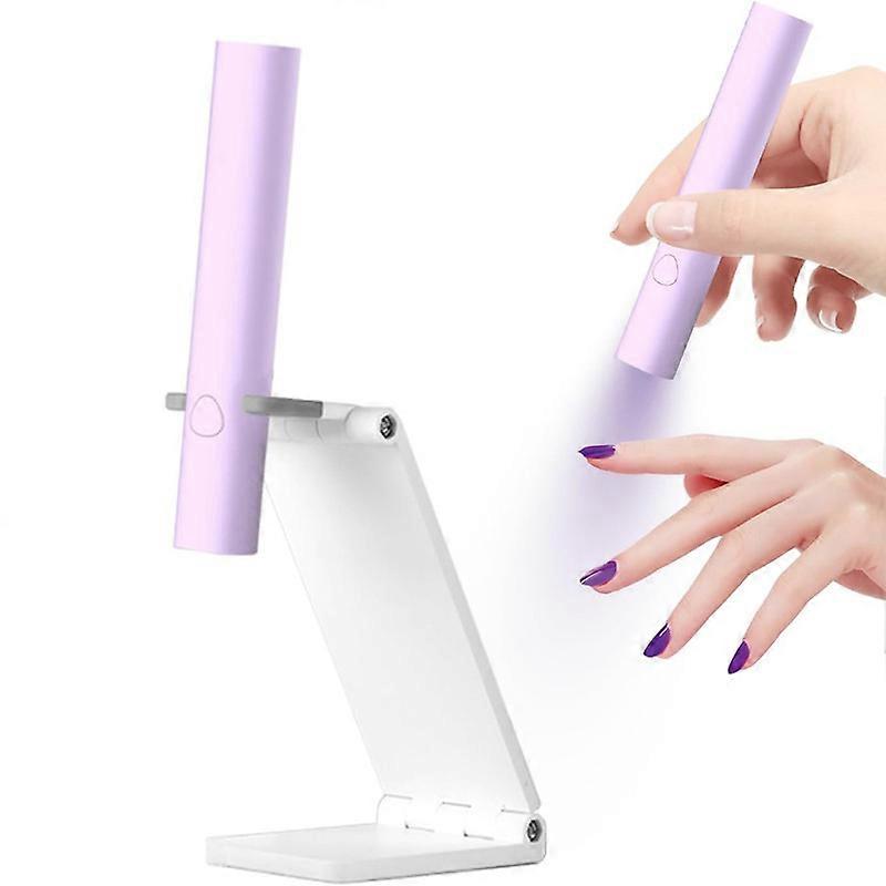 UV Light for Gel Nails, Mini U V LED Nail Lamp Handheld with Stand