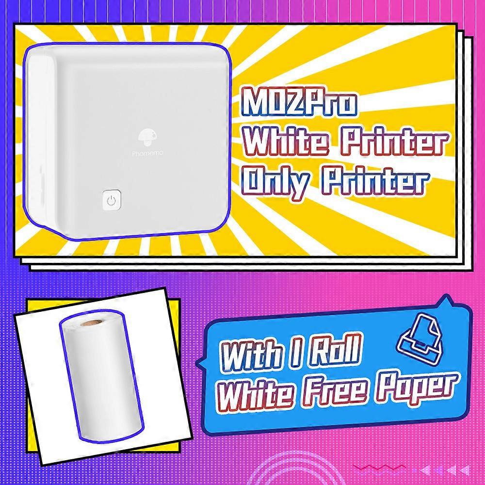M02Pro Mini Pocket Printer 300dpi Thermal Mobile Printer Compatible with iOS & Android for Plan Journal,Organization