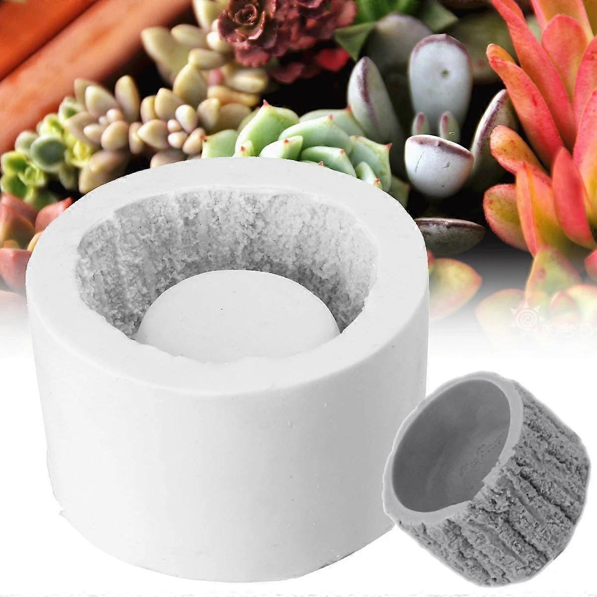 樹皮プランターシリコーンコンクリート型多肉植物フラワーポット