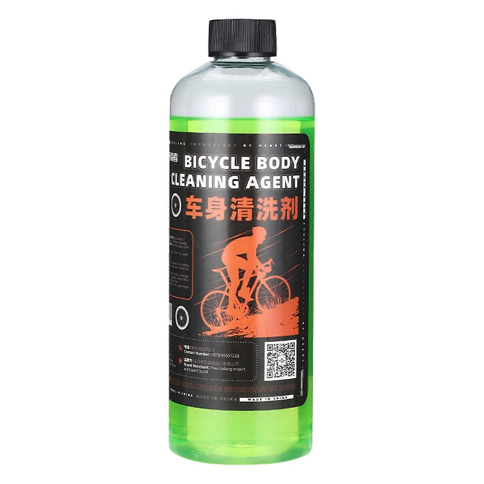 Green Bicycle Body Cleaner Foam Cleaner Non Corrosive Chain Tooth Disc Transmission Rust Removal And Decontamination 500ML