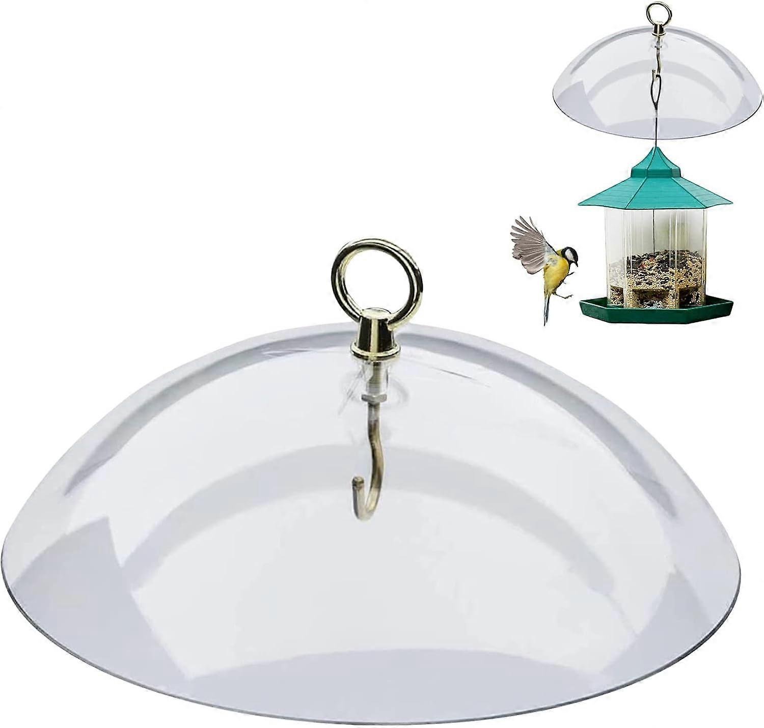 Squirrel Guard For Bird Feeder, Wind Deflector For Bird Feeders, Clear Protective Weather Dome, Protective Dome For Weather Protection For Rain Snow S