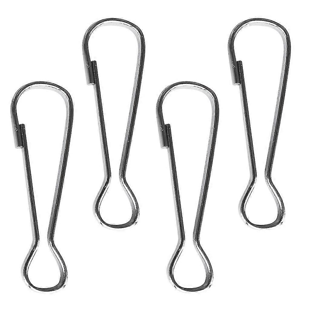 4 Pieces Stainless Steel Flag Pole Clip Snaps Hook 4cm