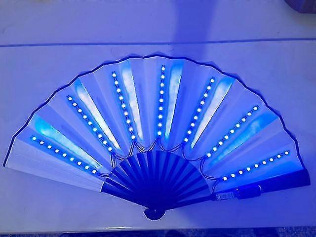 Glowing Folding Led Fan Dancing Lights Fan Glow In The Dark Halloween Decoration