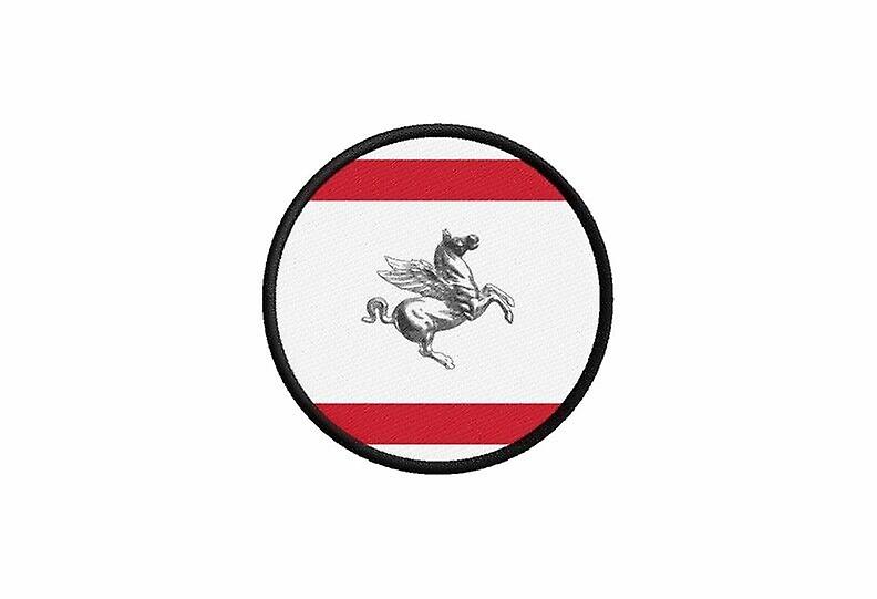 Patch Patch Flag Italy Tuscan Printed Iron-On Round Cockade