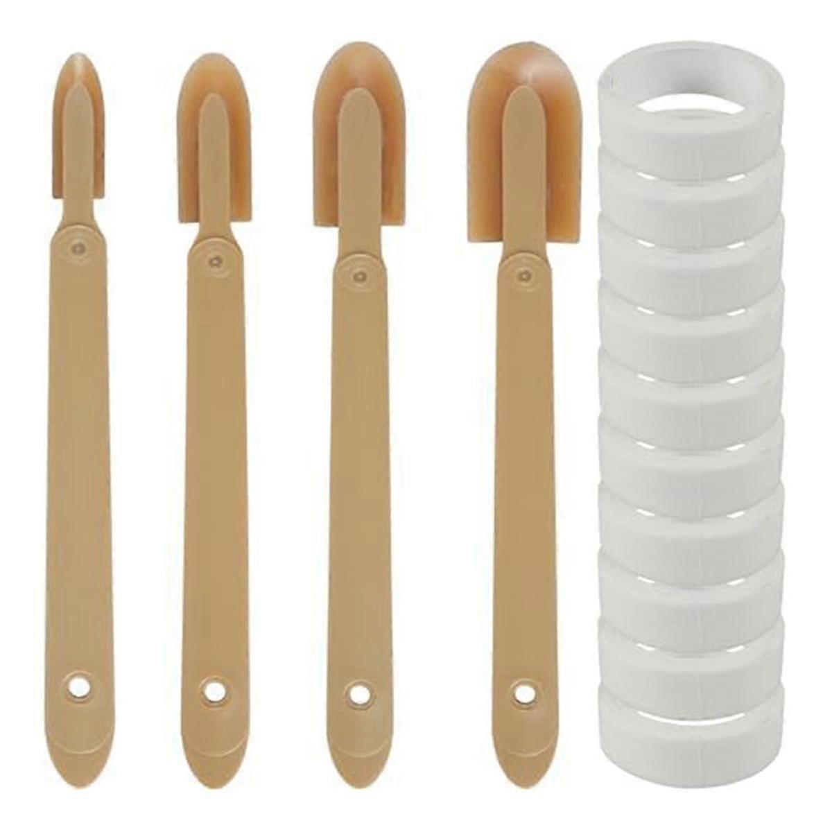 4PCS Rubber Caulking Tool,Caulking Spatulas Caulk Finishing Tool,Caulk Remover Tool for Tiles Sink Joint Skirting,A