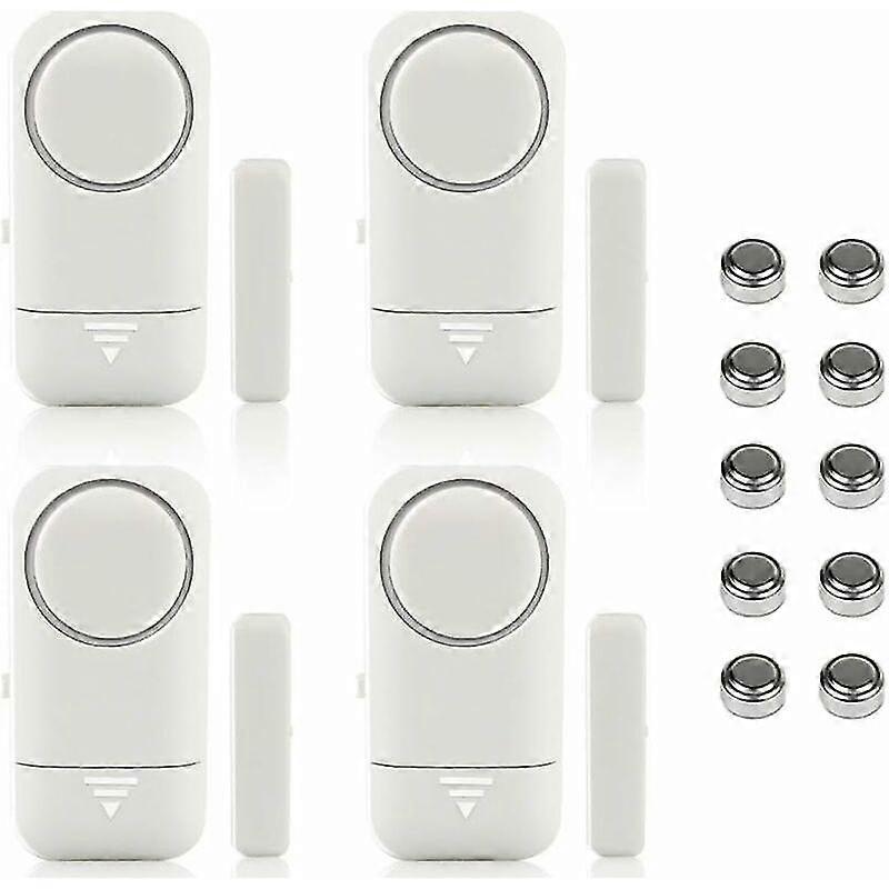 4pcs Door And Window Alarm Wireless Sensor For Home System Safety - Anti-intrusion Burglary Detectors 120db W