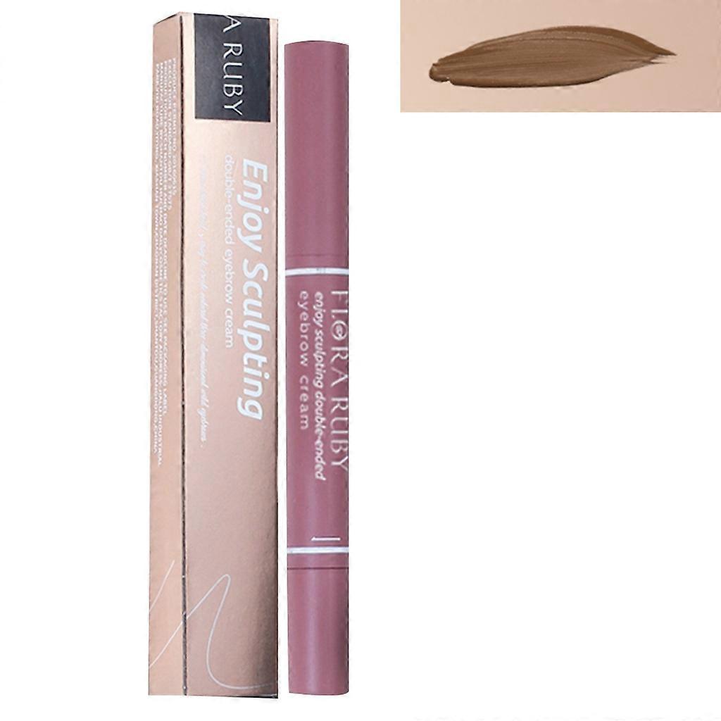 Double Tête Liquide Sourcils Colorant Crème Muti Purpose Imperméable Durable Sourcils Crayon À Sourcils Gel De Sourcils Fadeless Femmes Cosmétiques