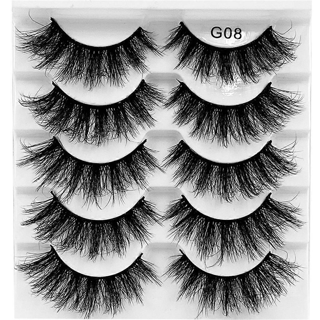 Natural Fluffy-Mink Fake Eyelashes ,Layered Effect,Fluffy-Long Volume Lashes
