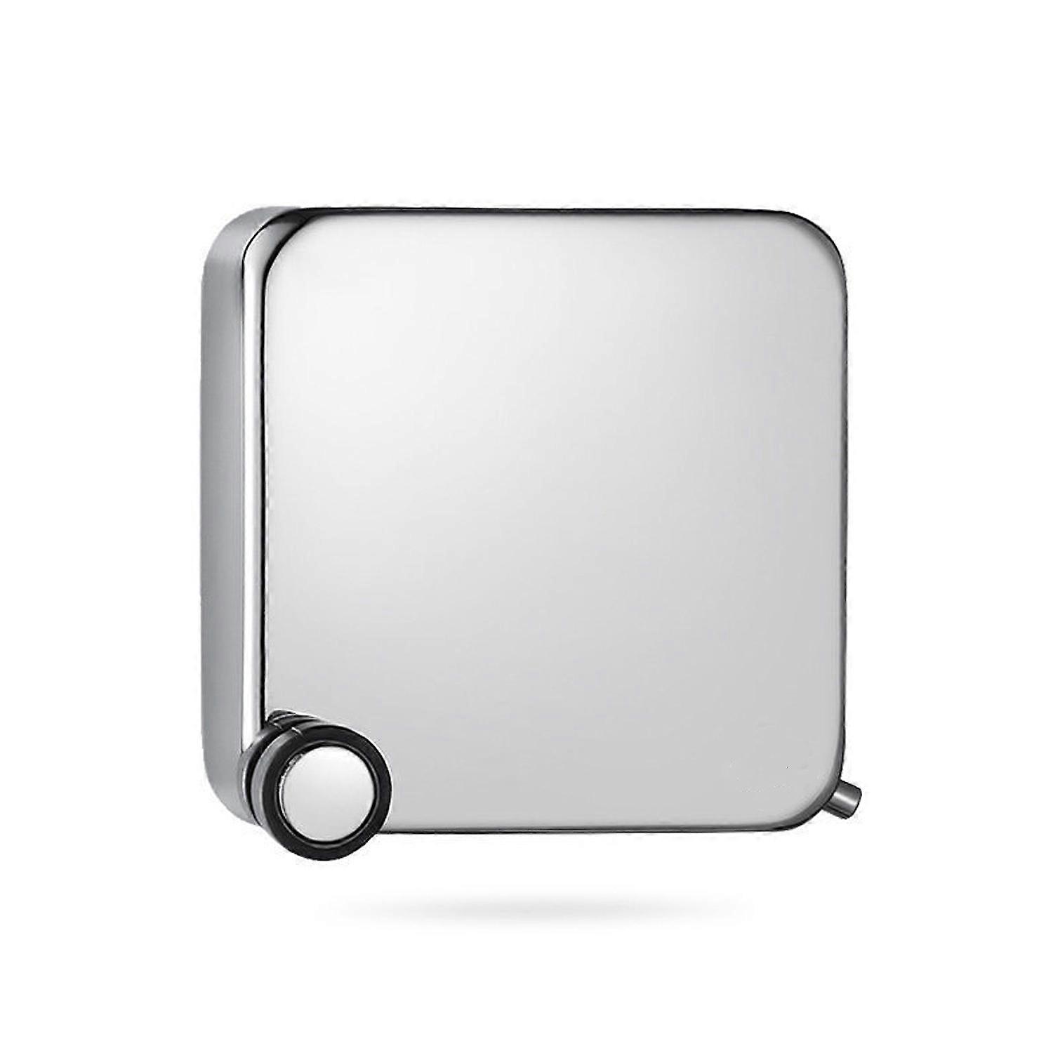 Retractable clothesline, wall-mounted stainless steel rope without drilling silver