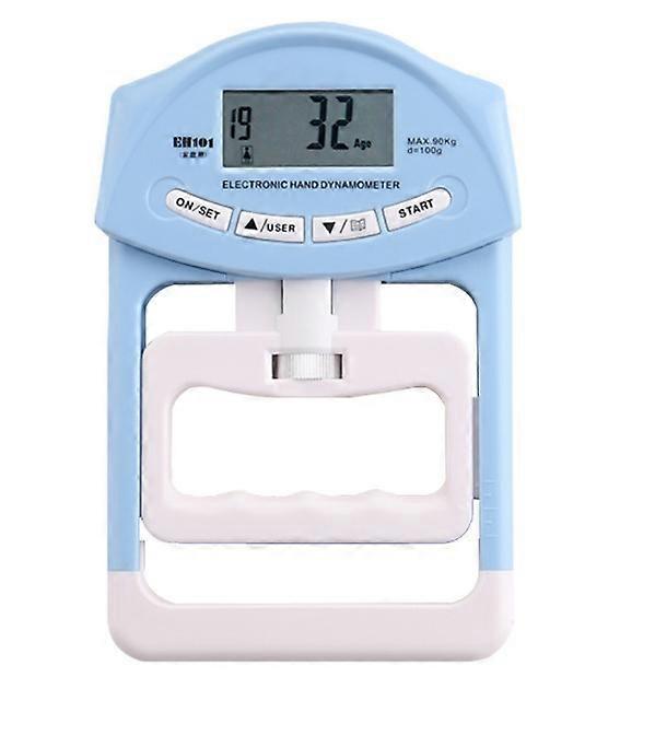 Blue Digital Hand Dynamometer Force Measurement Automatic Capture Electronic Grip Strength 90kg