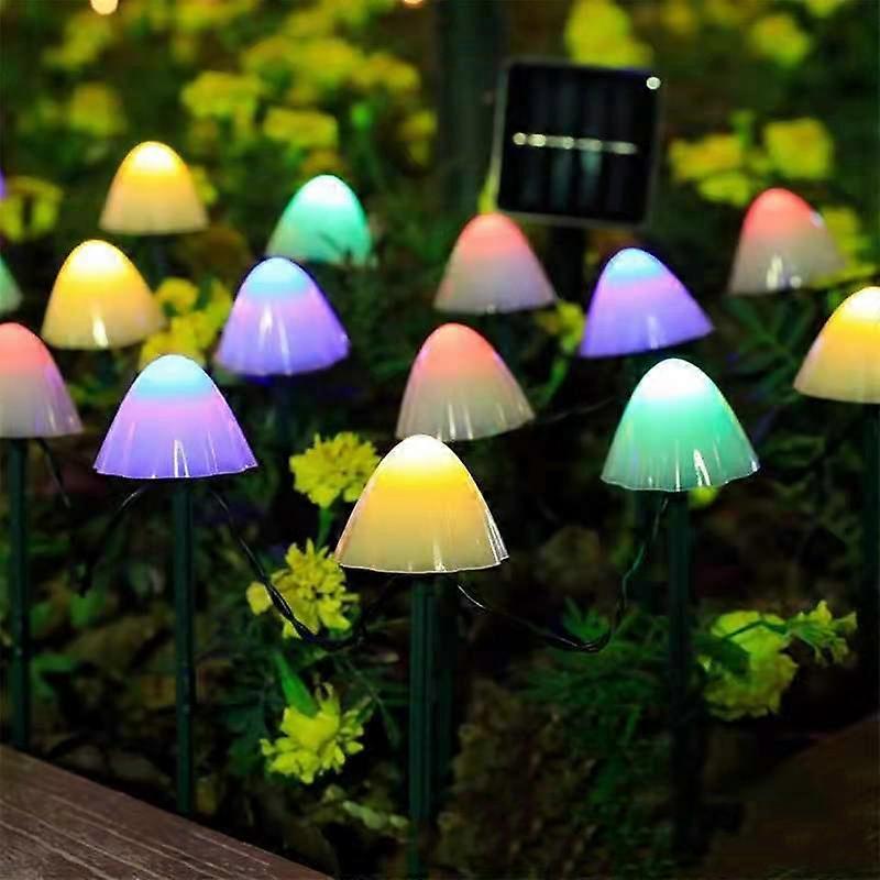 6.5m 30 LEDs Solar Mushroom String Lights