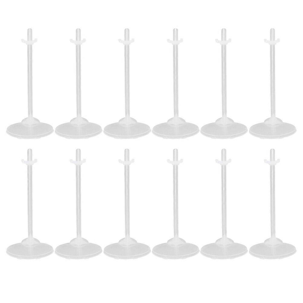 36pcs Practical Doll Stand Transparent Display Rack Plastic Storage Bracket