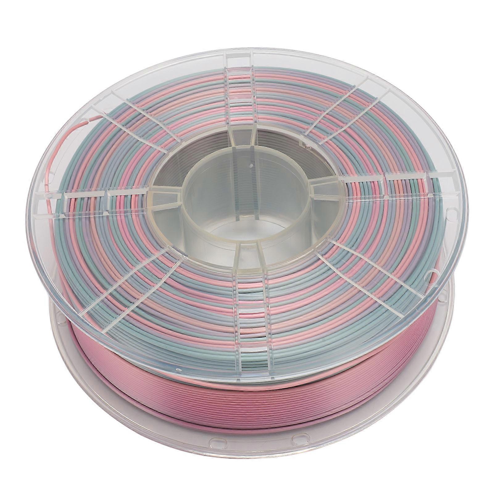 3D Silk PLA Filament 1.75mm Matte Gradient Colors 2.2lbs Multicolored 3D Printer PLA Filament for Most FDM 3D Printers