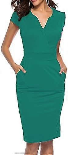 レディースビジネスレトロカクテルペンシルウェアワークオフィスカジュアルドレス