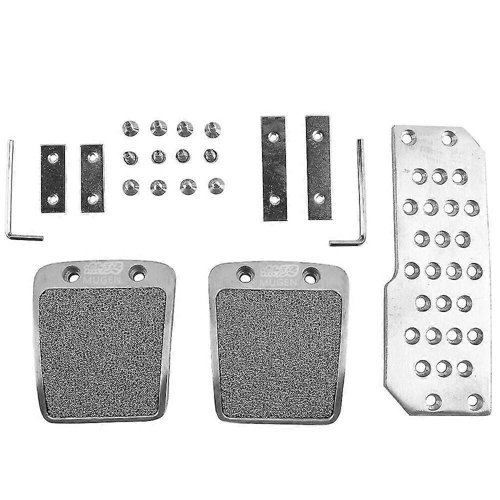 2-Piece Brake and Clutch Pedal Pad Rubber Cover Set for