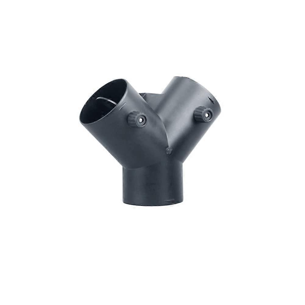 3 Way Splitter Duct Connector, 75mm Air Heater Valve Y Shape Air Vent Ducting Connector with 2 Adjustable Valves to Control Air Volume