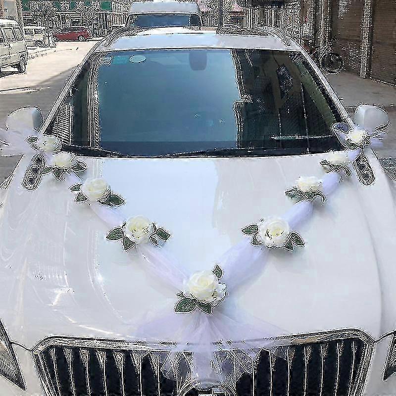 Γάμος Αυτοκίνητο Λουλούδι Πλάκα Κορδέλα Φιόγκοι Σετ Στολίδι Προμήθειες Πάρτι Εκδηλώσεις