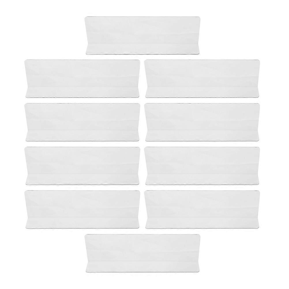 20pcs Supermarket Shelf Dividers Cabinets Shelf Dividers Plastic Transparent Shelf Separators