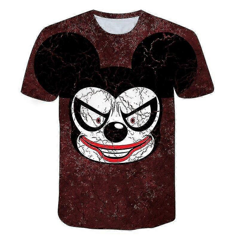 Mickey Mouse Short Sleeve 3d Print T-shirt - 2 High Quality