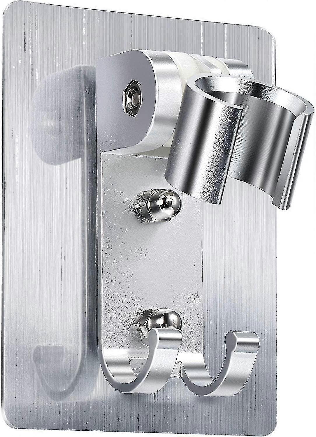 Adjustable Shower Head Bracket With 2 Hooks