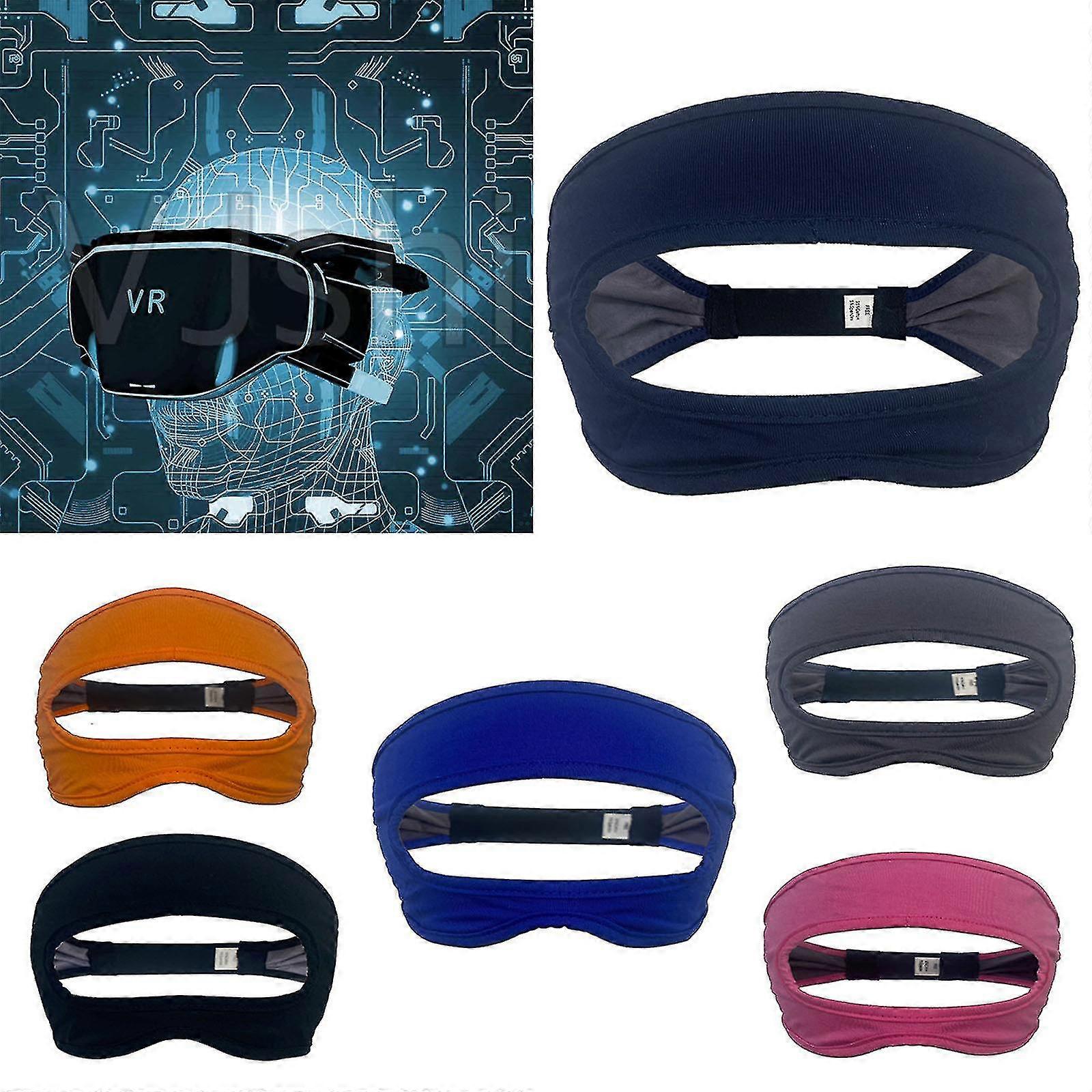 Trendy Vr Eye Mask Double Layer Cover Breathable Sweat Band Adjustable Size