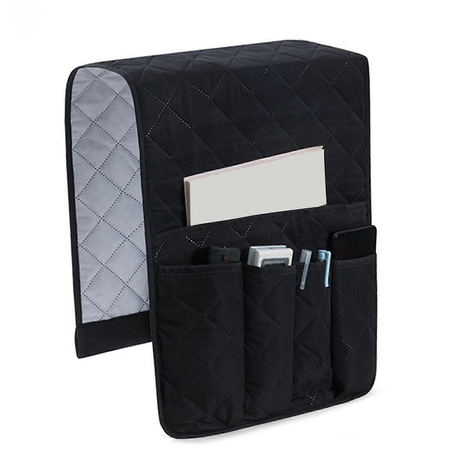 Sofa Armrest Organizer Remote Control Holder with Pockets Multiple Compartments Easy to Install Arm