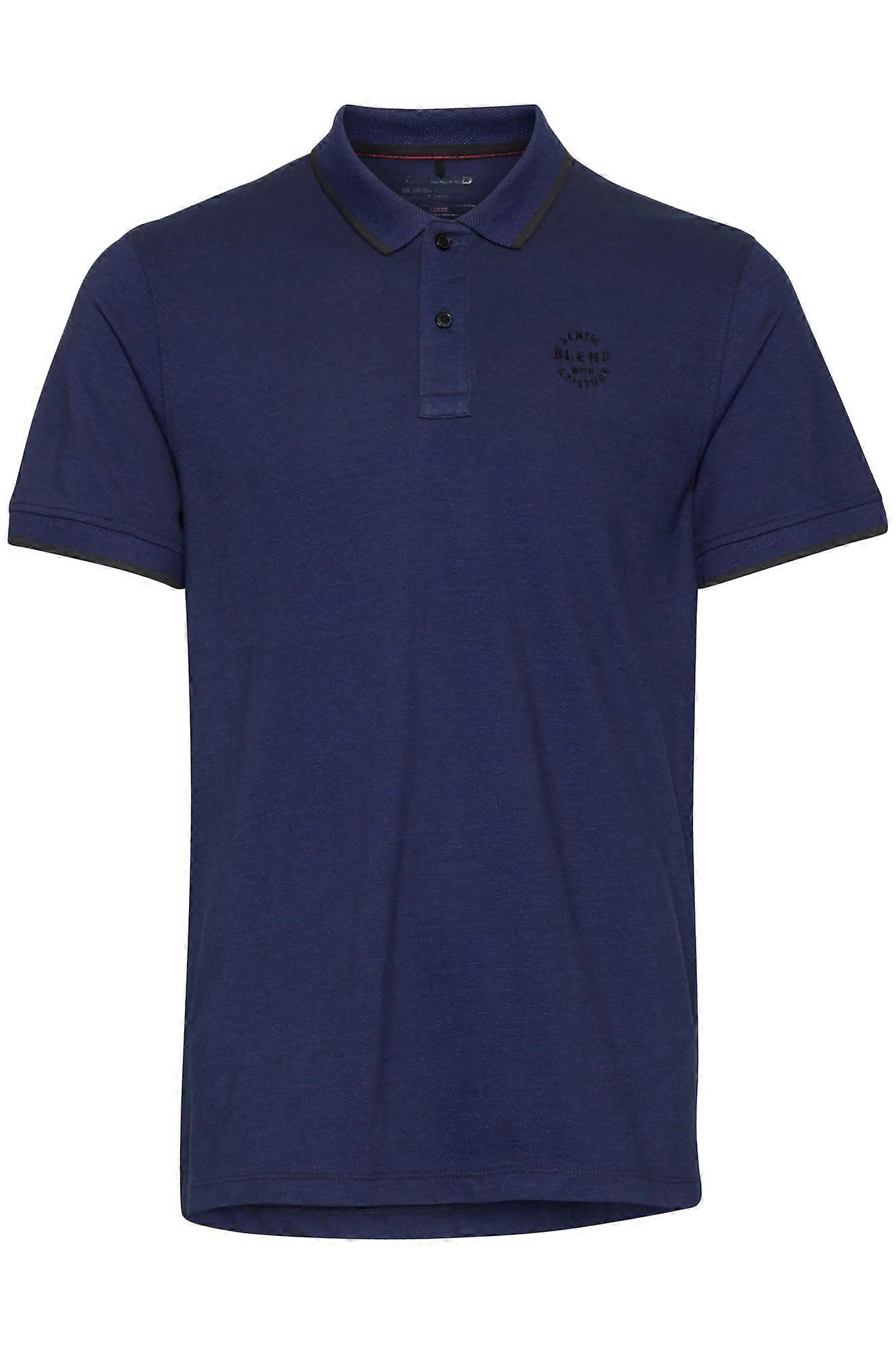 Blend Short Sleeve Polo With Logo