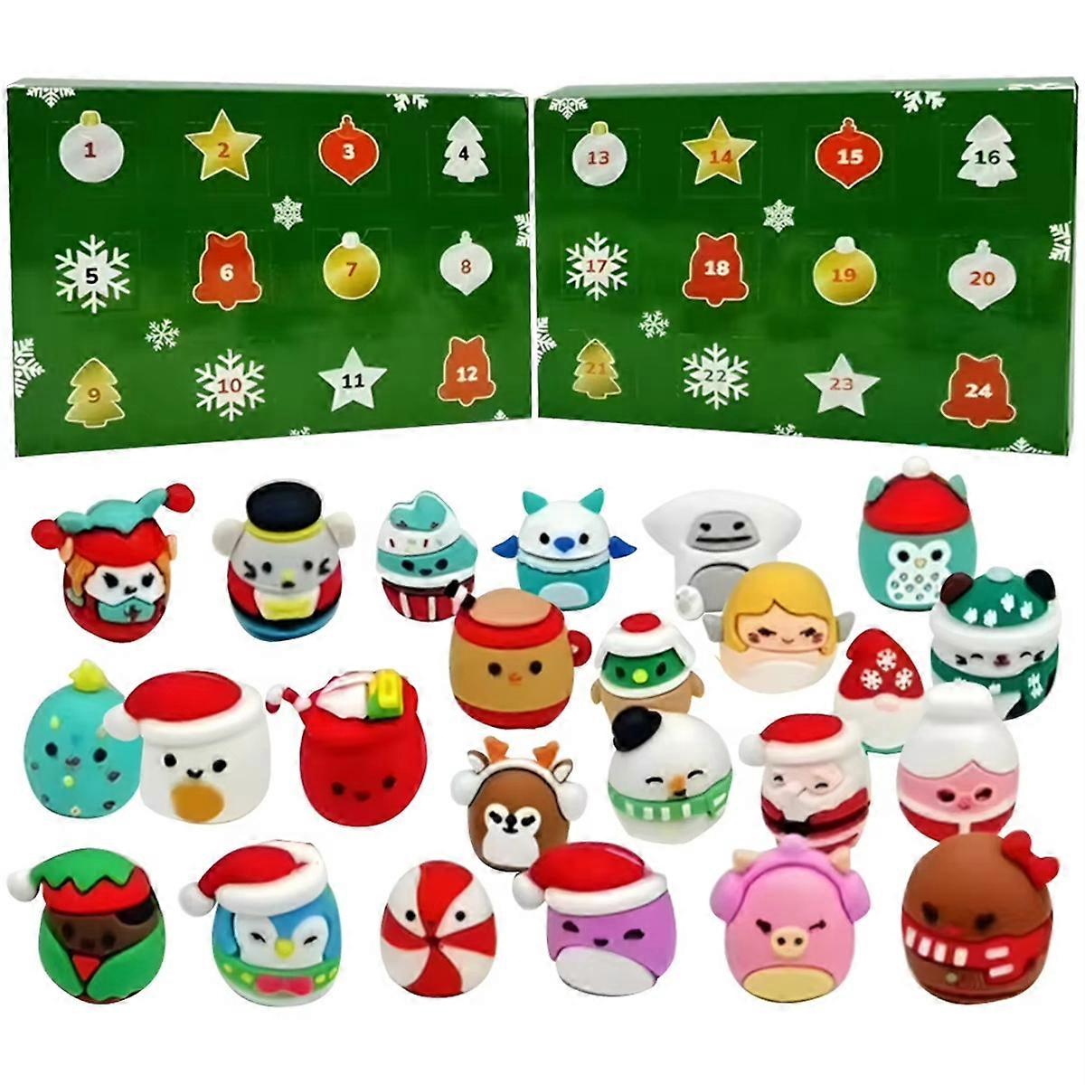 24 Days Christmas Countdown Calendar Mini Figures Toys Xmas Countdown Calendar Stocking Stuffers Fa