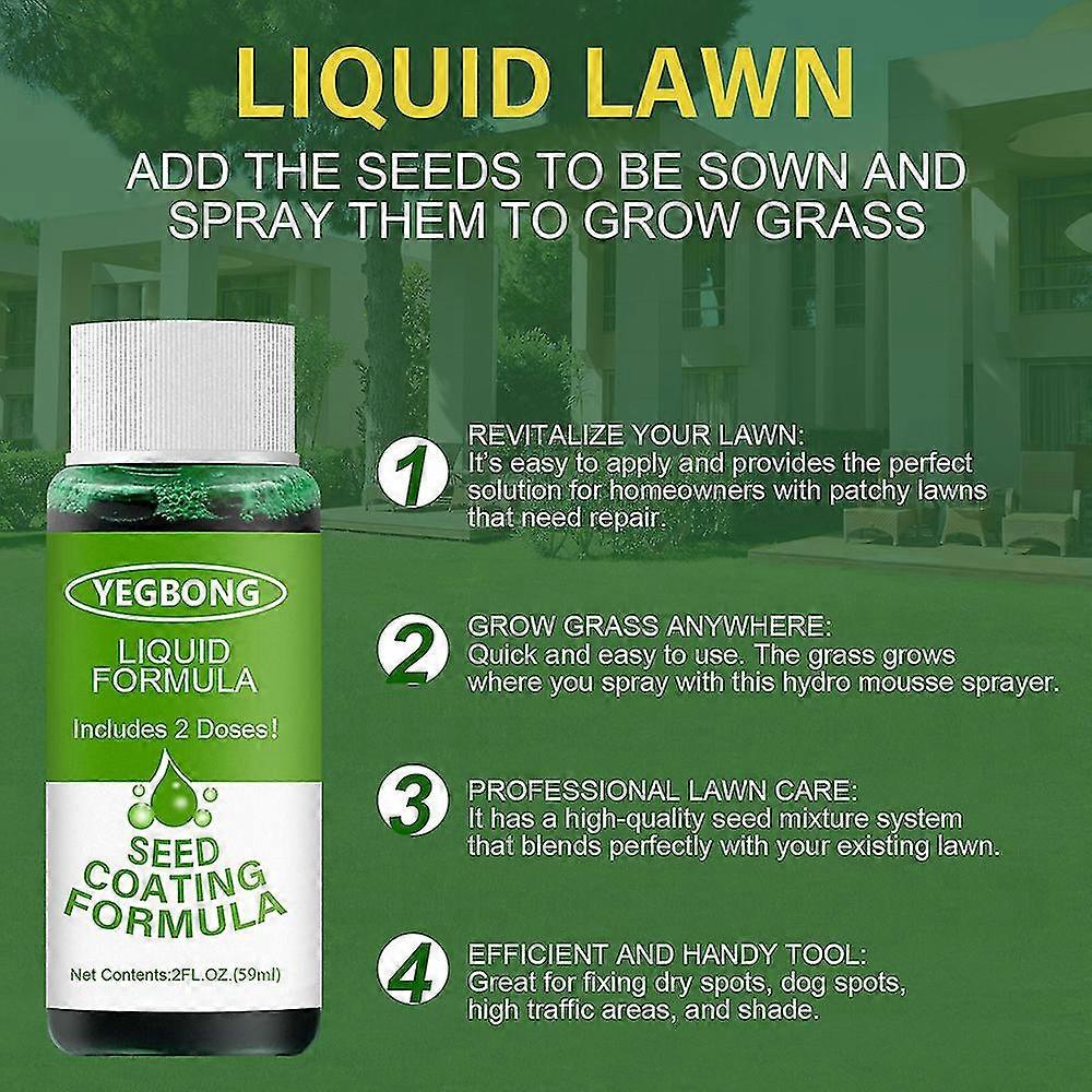 Fertilizer,Household Seeding System Liquid Spray Seed Lawn Care Grass Shot Fertilizer