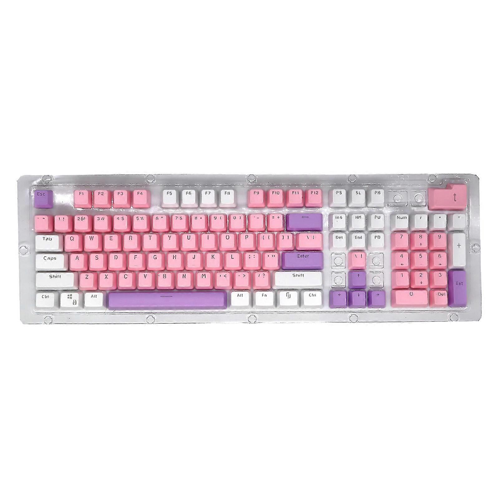 Translucent Keycap Multi Color Personlity For Mechanical Cherry Switch 104 PCS
