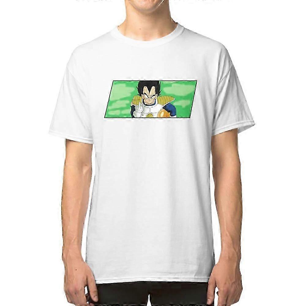 Vegeta Flipping Off T-skjorte Retro design