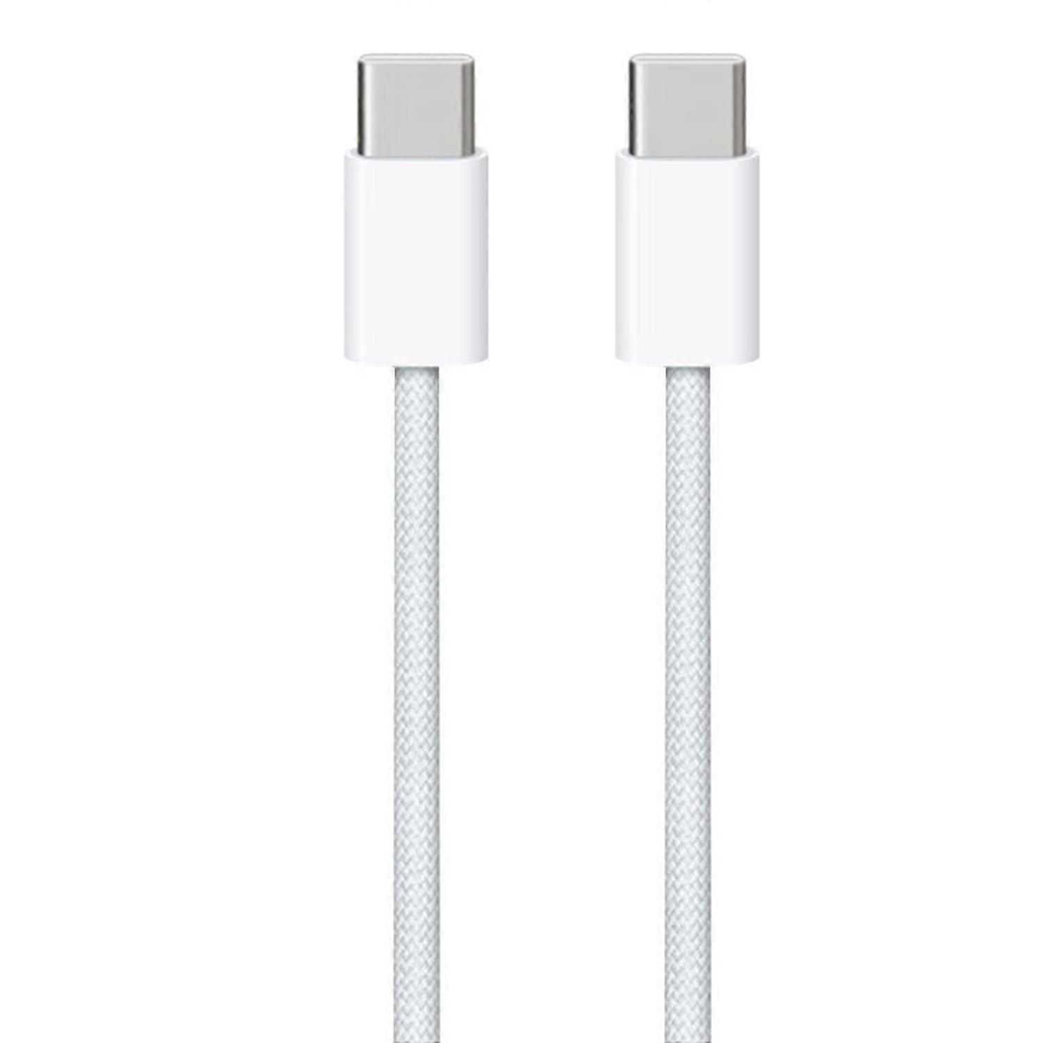 Data Cable Dual Type-C Interface Fast Charging Tangle-Free Design with Smart Chip High-speed Data