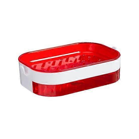 Soap Case Wall Mounted Ventilation Plastic Water Draining Dry Quickly Soap Sponge Dish for Bathroom