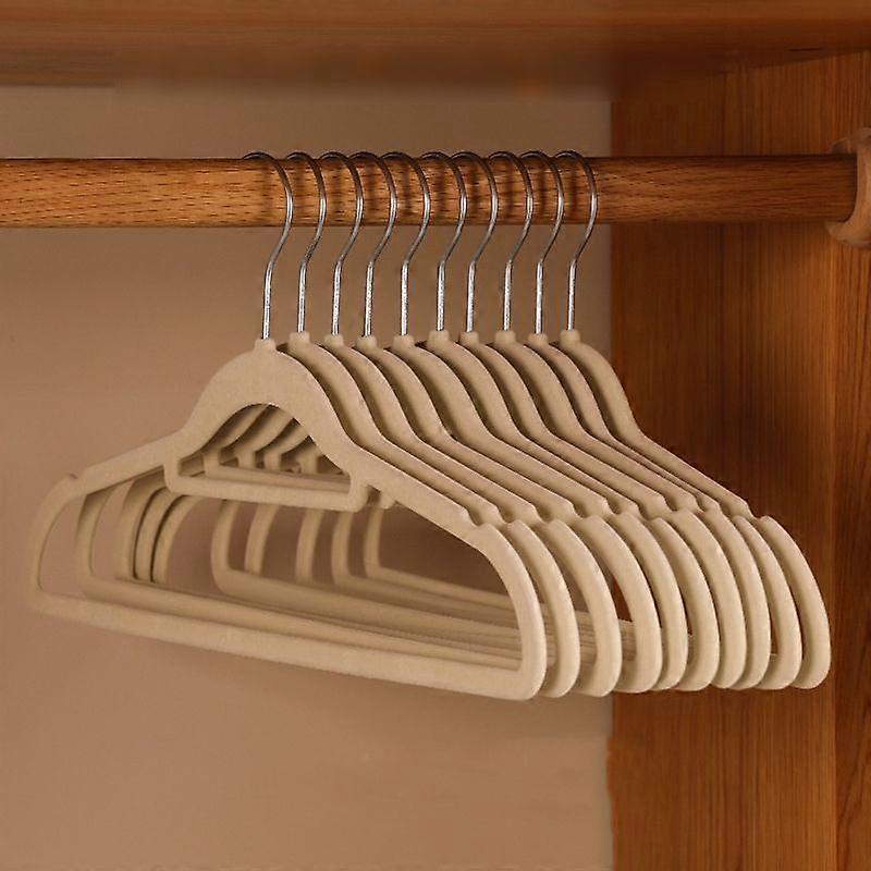 10pcs /Pack 41cm Flocking Clothes Hanger