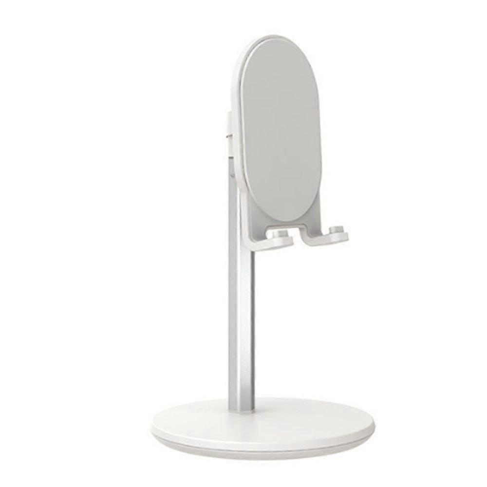 D2 Telescopic Metal Desk Stand - Elegant White (Retractable)