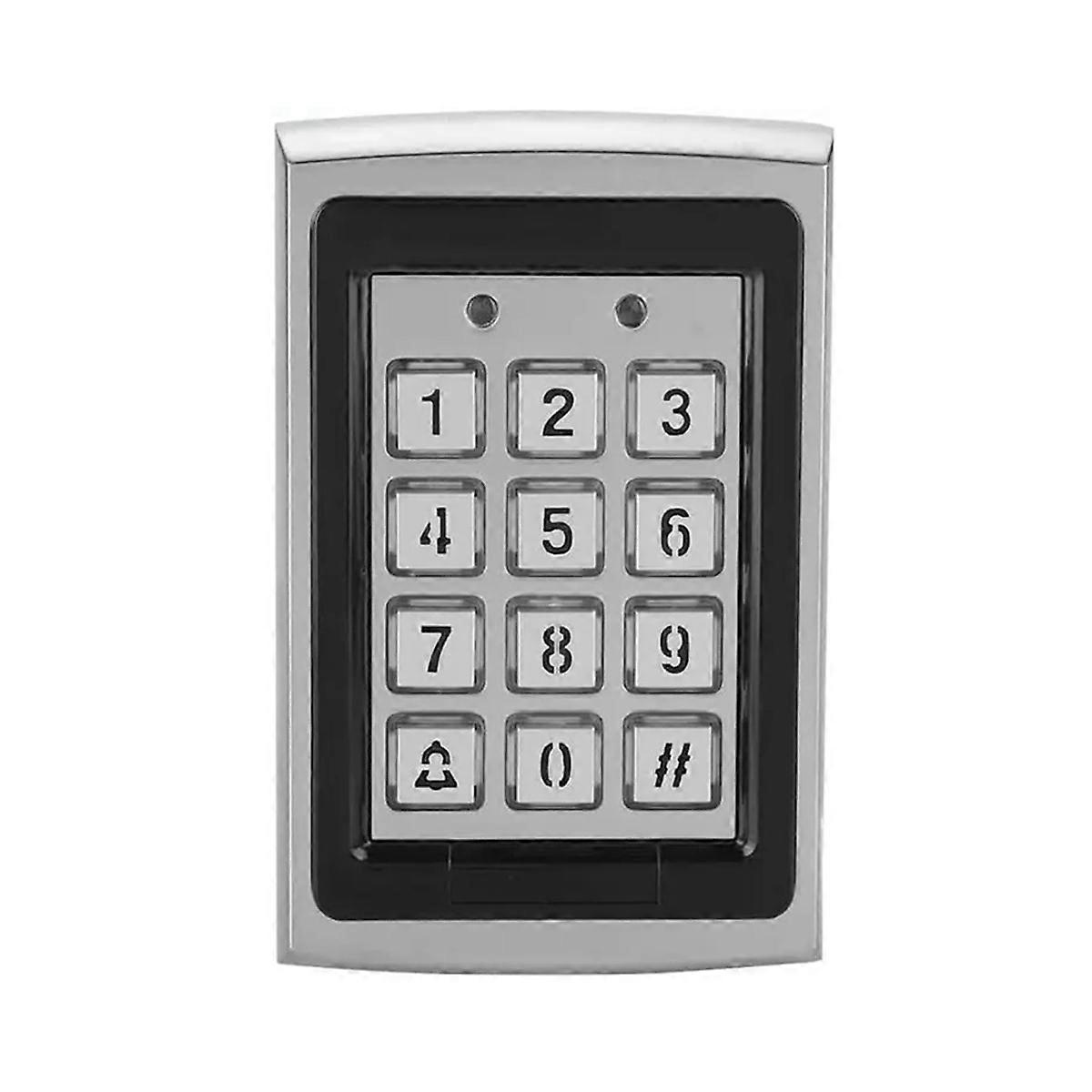 Metal Keypad Reader LED Backlight RFID for Access Control System Proximity Card Standalone User Doo