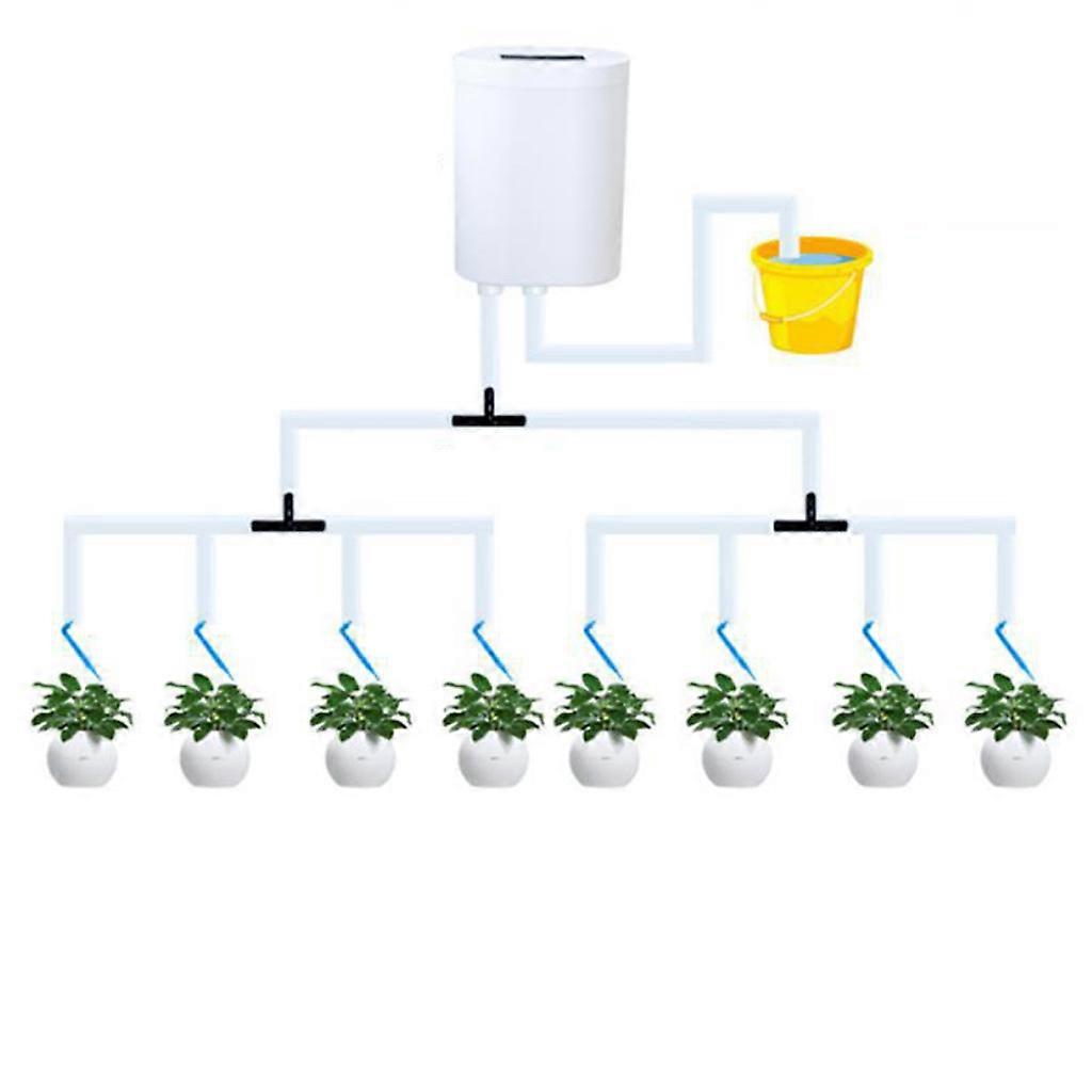 Automatic Watering System Plant Self Watering System Irrigation Kit 60-Day Timer LED Display Rechargeable Battery Indoor