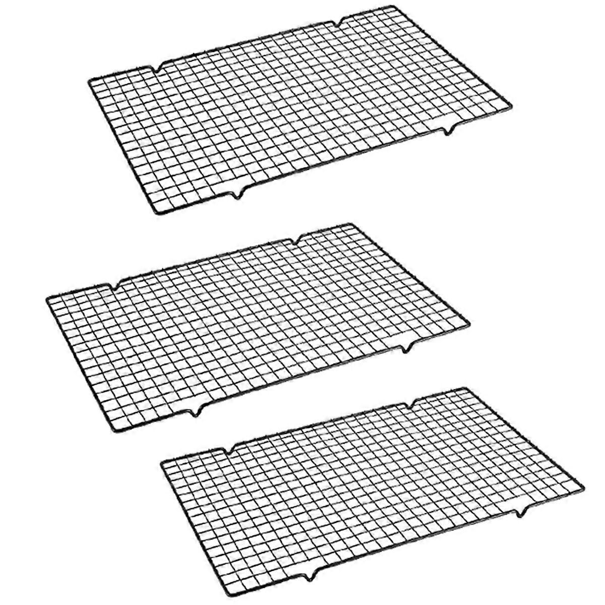 Baking- Tools Cake Cooling Rack Square Non-Stick Drying Net Cake Bread Cooling Rack 25.5x41x1.5cm