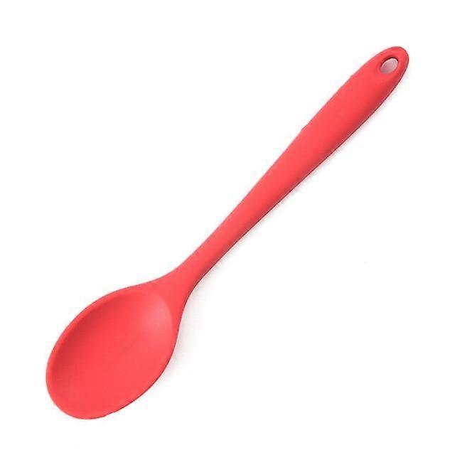 Silicone Mixing Spoon Heat Resistant Silicone Basting Spoon Utensil Spoon Non-Stick Serving Spoon for Mixing, Baking, Serving and Stirring