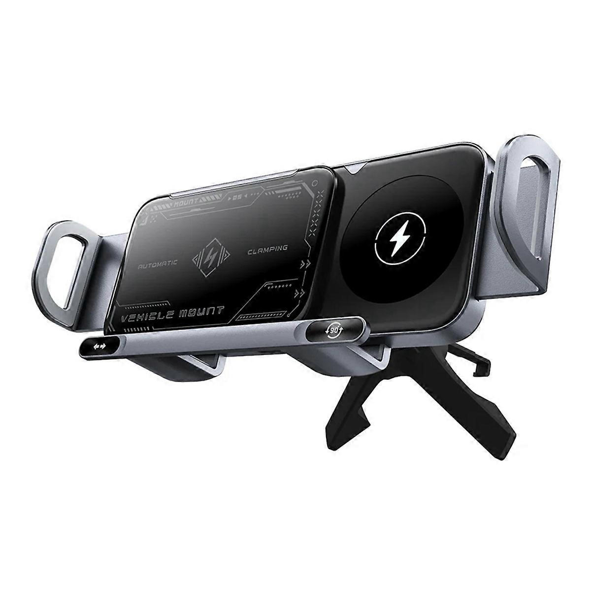 Car Wireless Charger Stand Fold Screen Fast Charging 15W Fast Car Wireless Charging Stand for Phone Holder