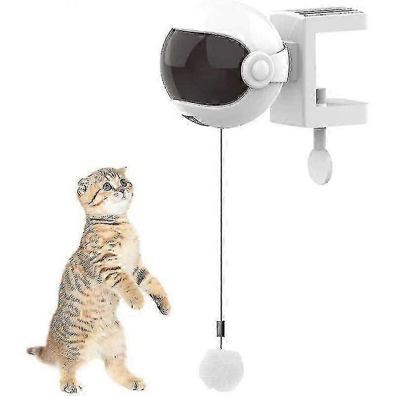 Intelligent Cat Toy,cat Toy,interactive Cat Toy,interactive Automatic Lifting Ball Puzzle Intelligent Pet Toys (white)