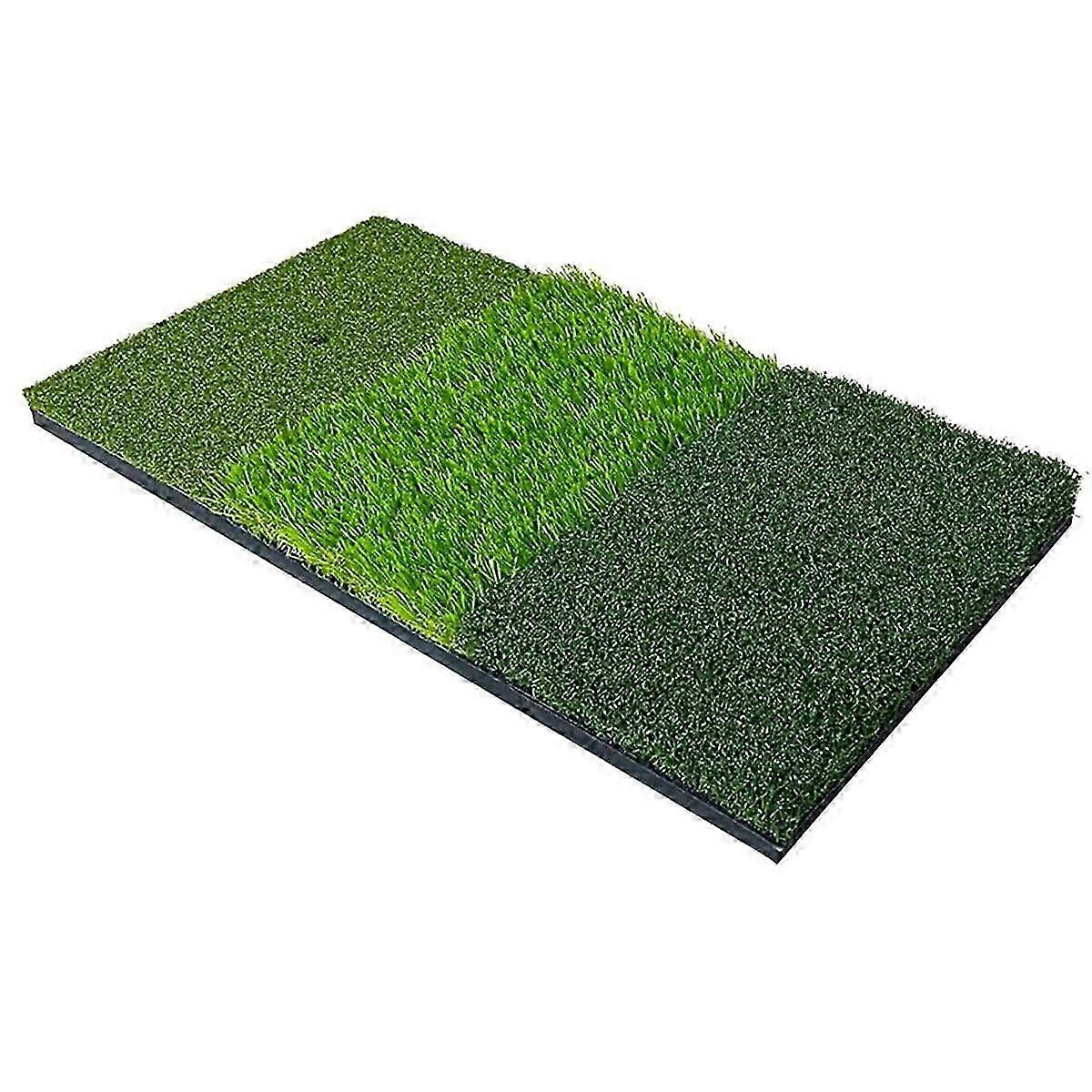 Golf Mat Portable with Rubber Socket Simulated Lawn Golf Training Lawn Mat